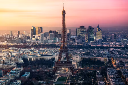 Canvastavla - Panorama of Paris