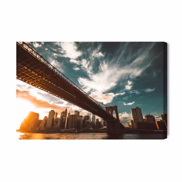 Canvastavla - Sunset in New York