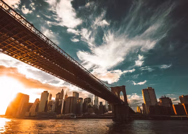 Canvastavla - Sunset in New York