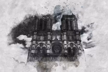 Canvastavla - Notre Dame Cathedral Paris