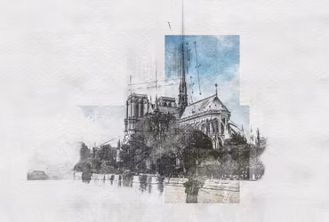 Canvastavla - Notre Dame Cathedral Paris