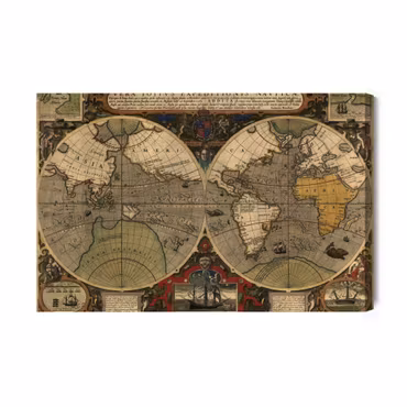 Canvastavla - Ancient World Map