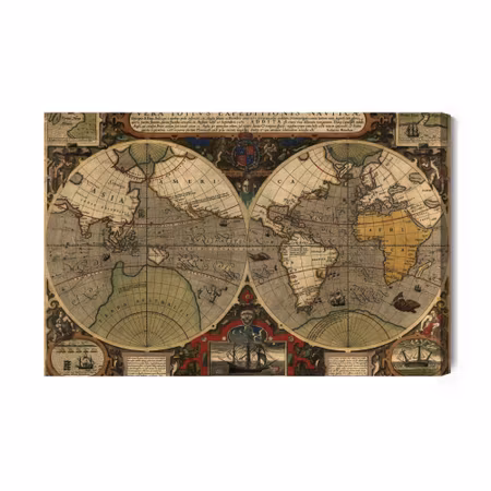 Canvastavla - Ancient World Map