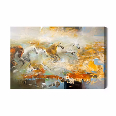 Canvastavla - Galloping Horses
