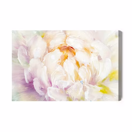 Canvastavla - Painted Peony Flowers