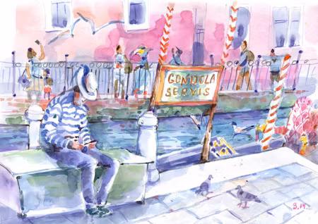 Canvastavla - Painted Venice
