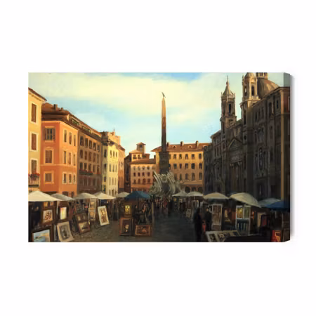 Canvastavla - Rome in Dark Colors