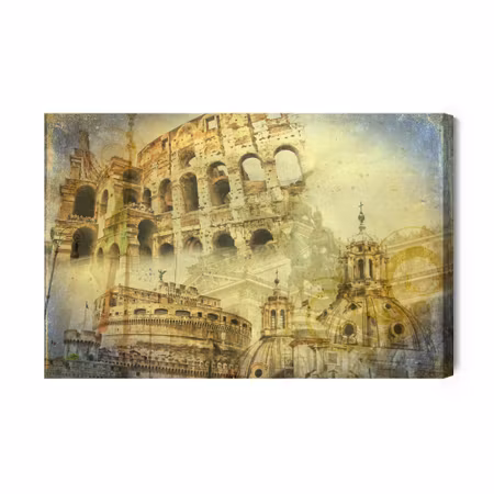 Canvastavla - Rome in Vintage Style