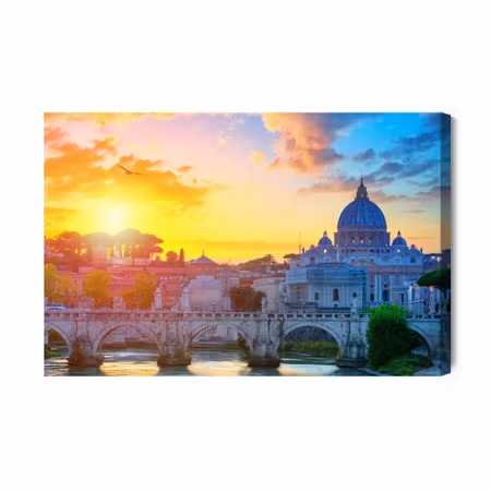 Canvastavla - Rome At Sunrise