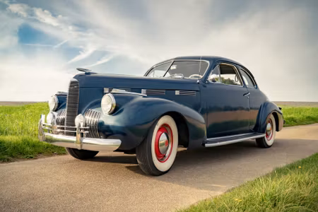 Canvastavla - Navy Vintage Car