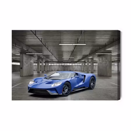 Canvastavla - Sports Car in the Garage