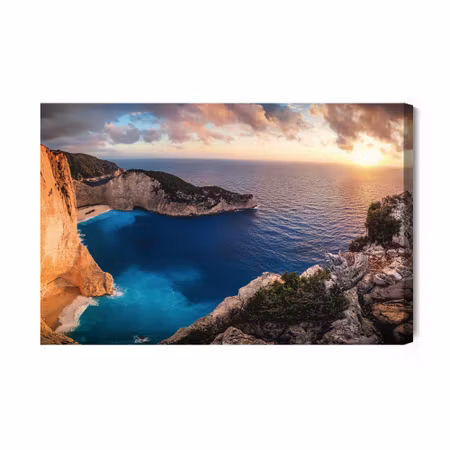 Canvastavla - Sunset in Greece