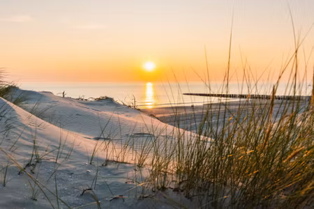 Canvastavla - Sunset on the Baltic Sea
