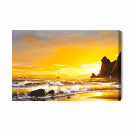 Canvastavla - Sea and Sunset