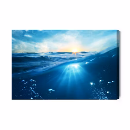 Canvastavla - The Underwater World of the Sea