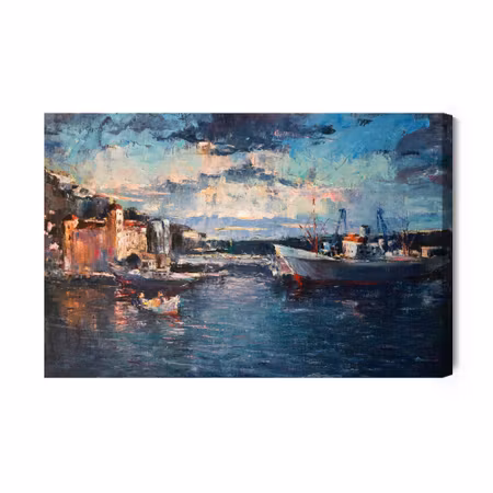 Canvastavla - Sea City and Port