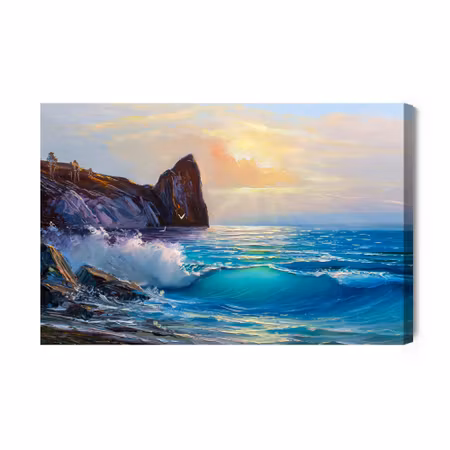 Canvastavla - Rocky Coast and the Sea