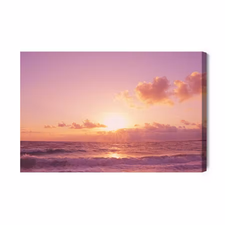 Canvastavla - Pink Sea Landscape