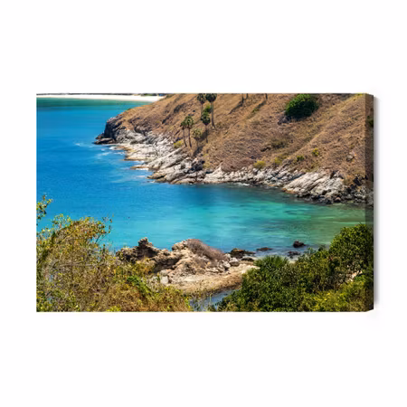 Canvastavla - Azure Sea and Coast