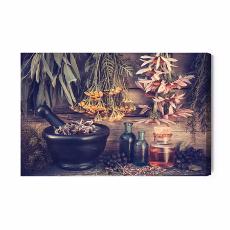 Canvastavla - Herbs and Spices Corner