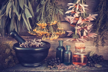 Canvastavla - Herbs and Spices Corner