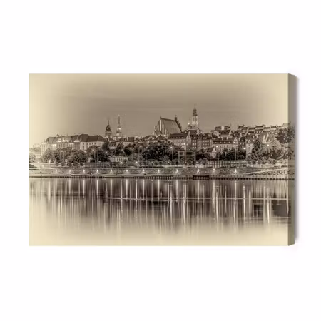 Canvastavla - Warsaw and the Vistula