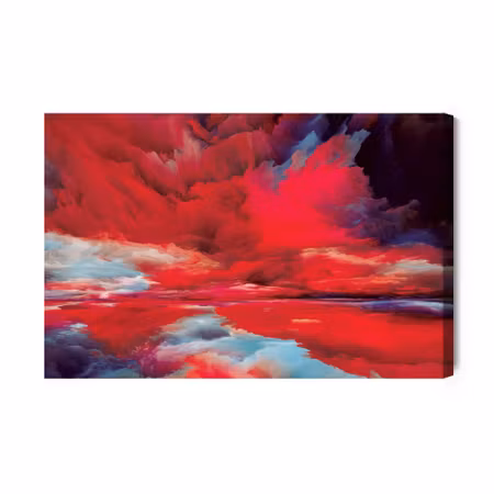 Canvastavla - Abstract Red Sky