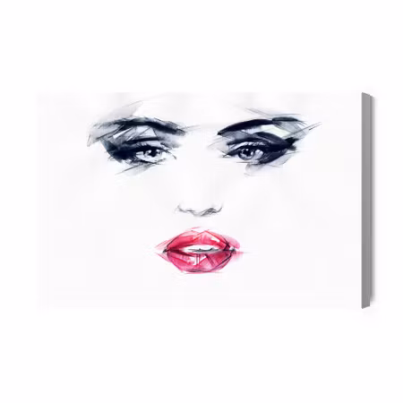 Canvastavla - Sketched Female Face
