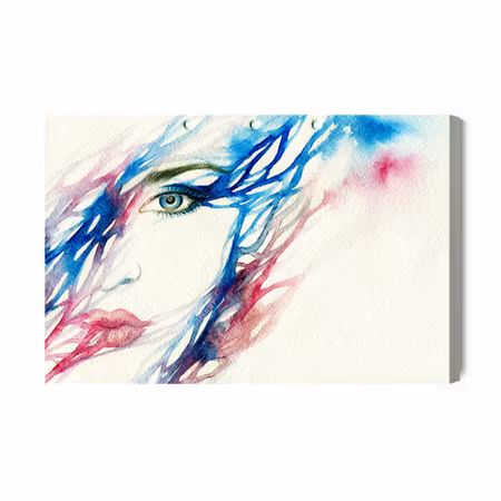 Canvastavla - Watercolor Woman Face