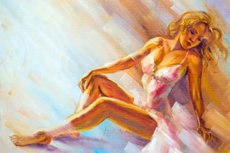 Canvastavla - Painted Ballerina