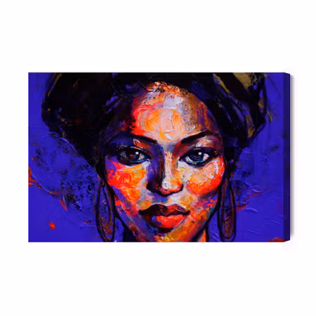 Canvastavla - A Feminine Portrait in an Abstract