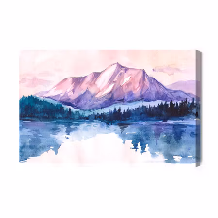 Canvastavla - Picturesque Mountain Landscape