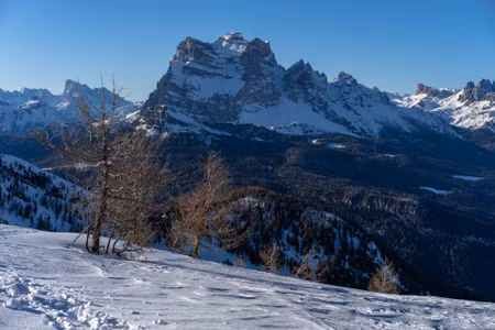 Canvastavla - Winter D Mountain Landscape