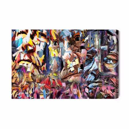 Canvastavla - Colorful Futuristic Abstraction