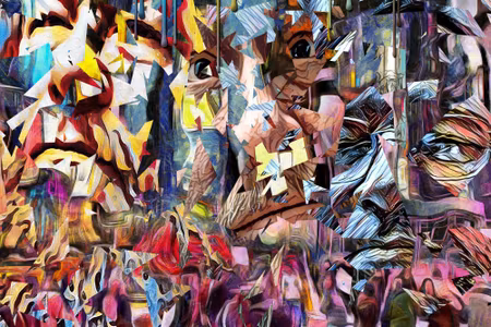 Canvastavla - Colorful Futuristic Abstraction