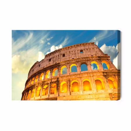 Canvastavla - Bottom View of the Colosseum