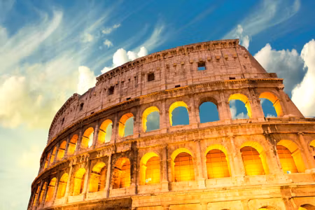 Canvastavla - Bottom View of the Colosseum