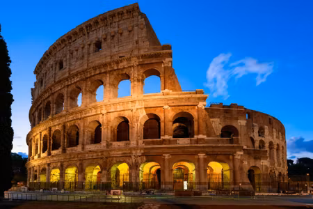 Canvastavla - View of the Colosseum in the