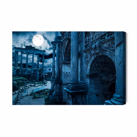 Canvastavla - Roman Forum By Night