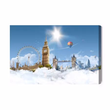 Canvastavla - London in the Clouds