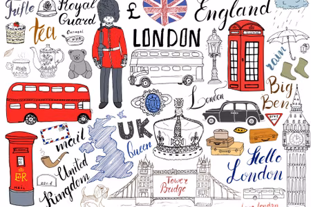 Canvastavla - Famous Symbols of London