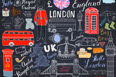 Canvastavla - Popular Symbols of London