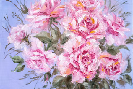 Canvastavla - A Bouquet of Roses As Painted