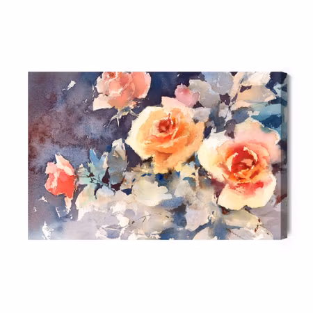 Canvastavla - Colorful Roses Like Painted with