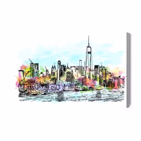 Canvastavla - New York City Panorama with a