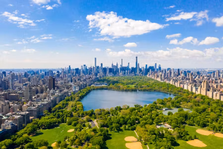 Canvastavla - Aerial View of Central Park in New