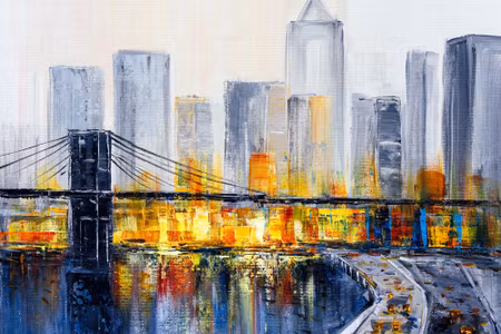 Canvastavla - The New York Panorama in an