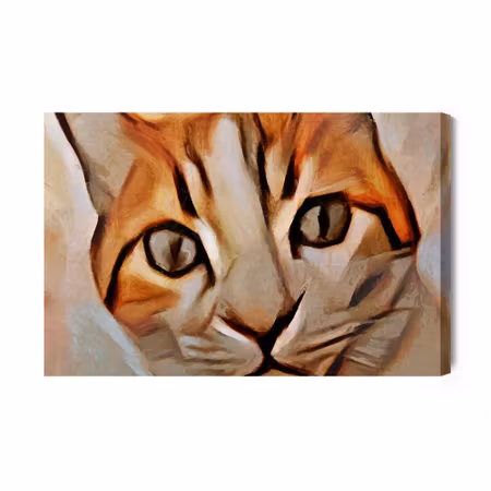 Canvastavla - Portrait of a Cat As Painted