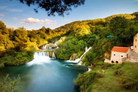 Canvastavla - Skradinski Buk Waterfall in Croatia