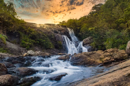Canvastavla - Baker Amp S Waterfalls in Sri Lanka